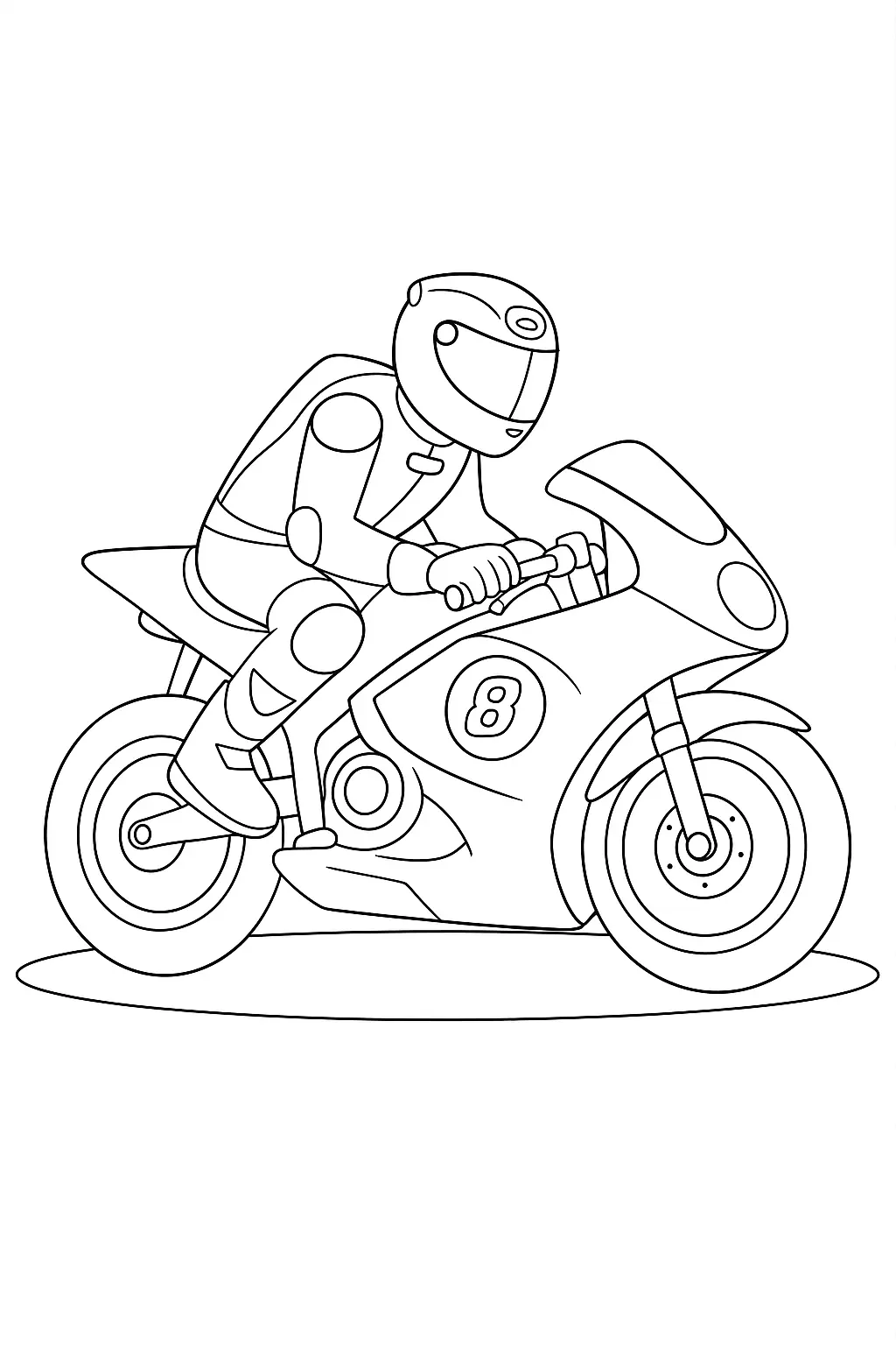 Motorcycles Coloring Pages – 027