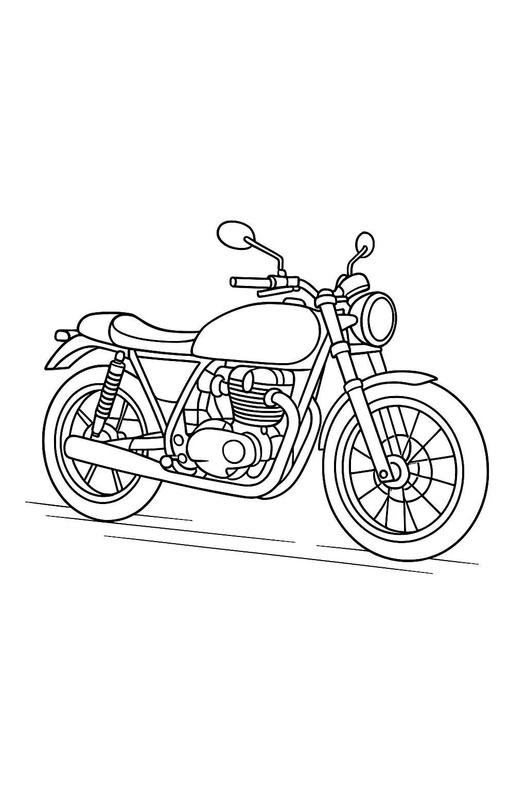 Motorcycles Coloring Pages – 036
