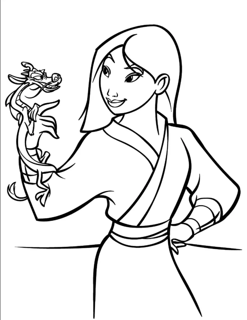 Mulan Coloring Pages – 008