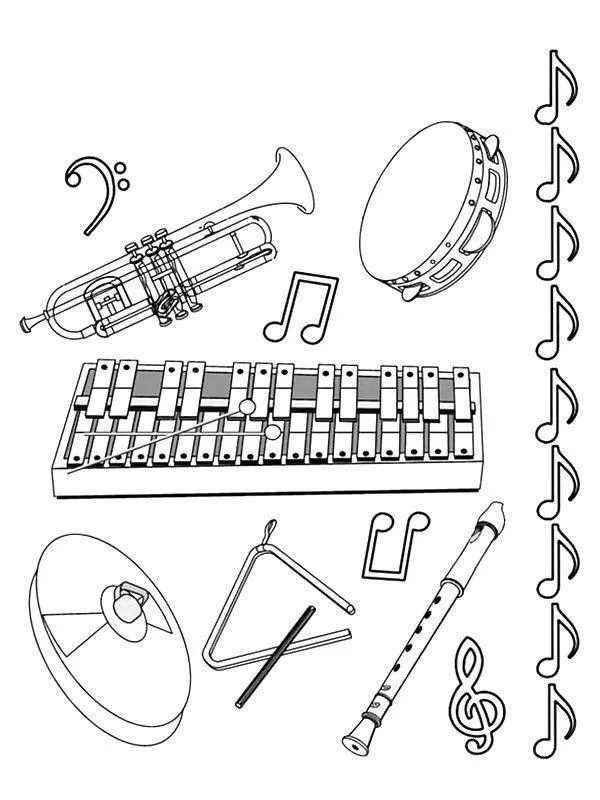 Music Coloring Pages – 016