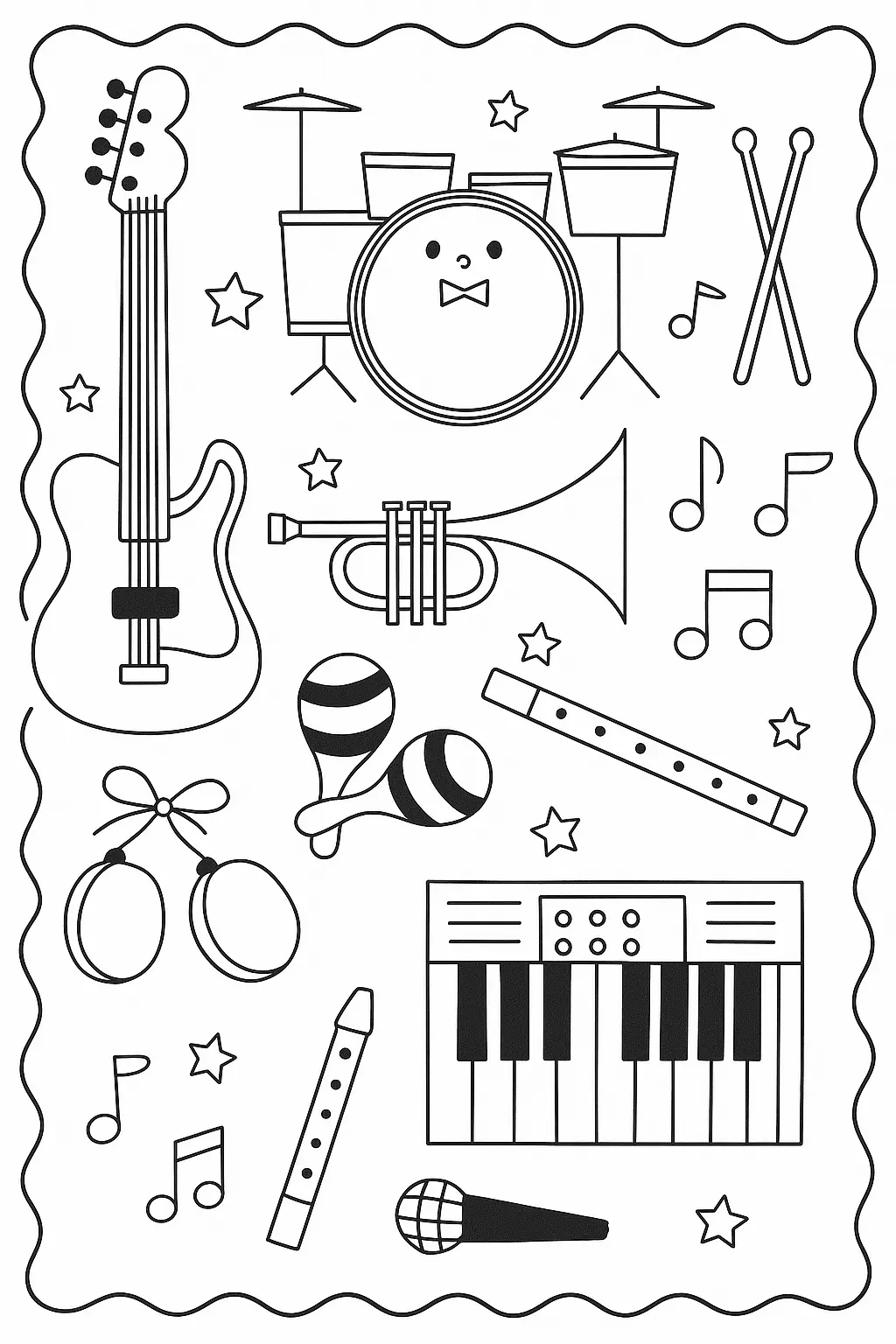 Music Coloring Pages – 034