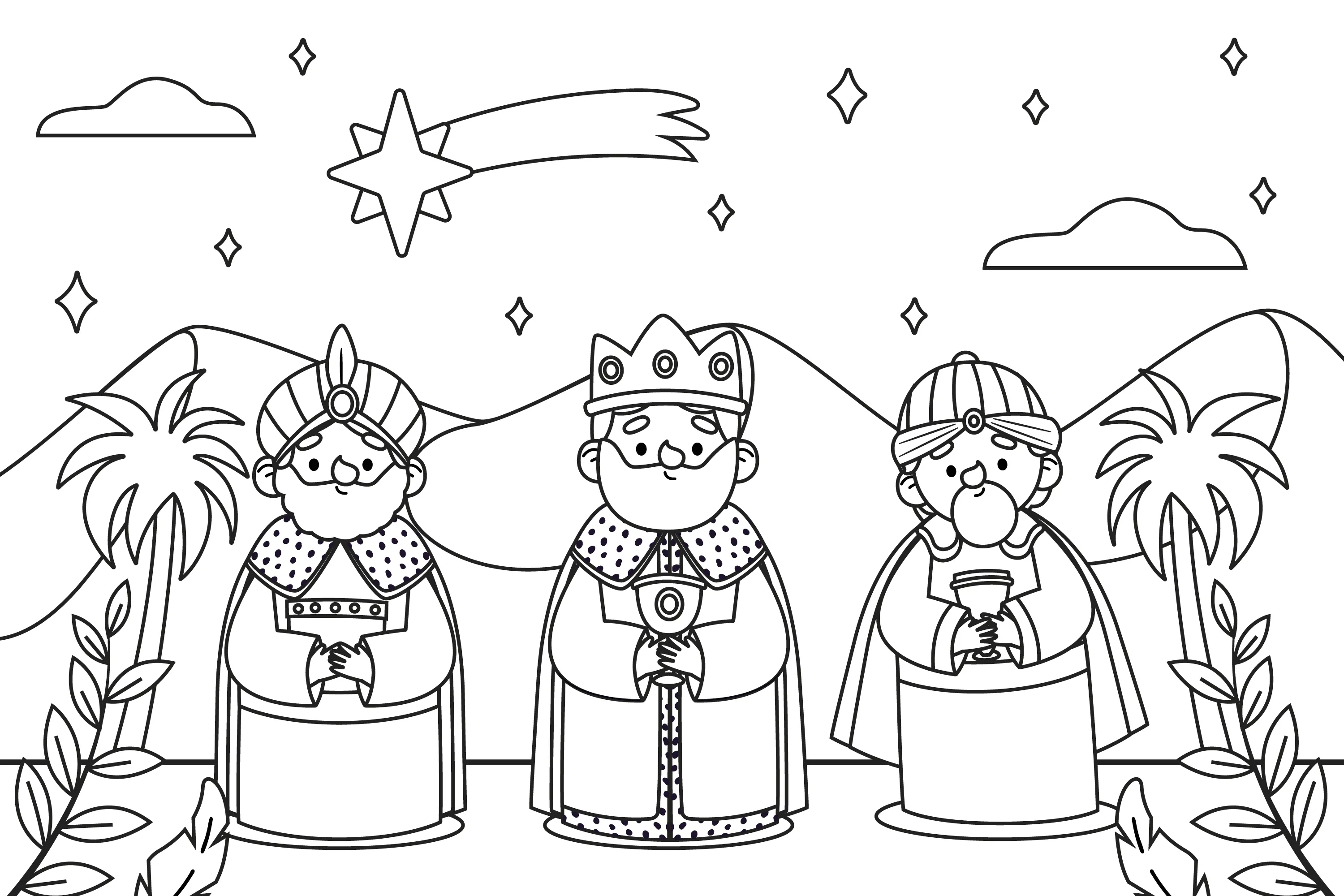 Nativity Scene Coloring Pages – 024