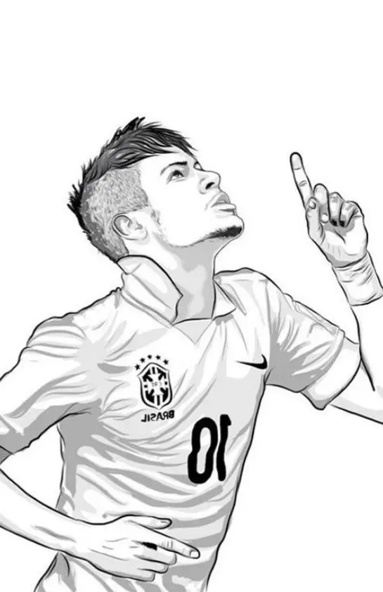 Neymar Coloring Pages – 006