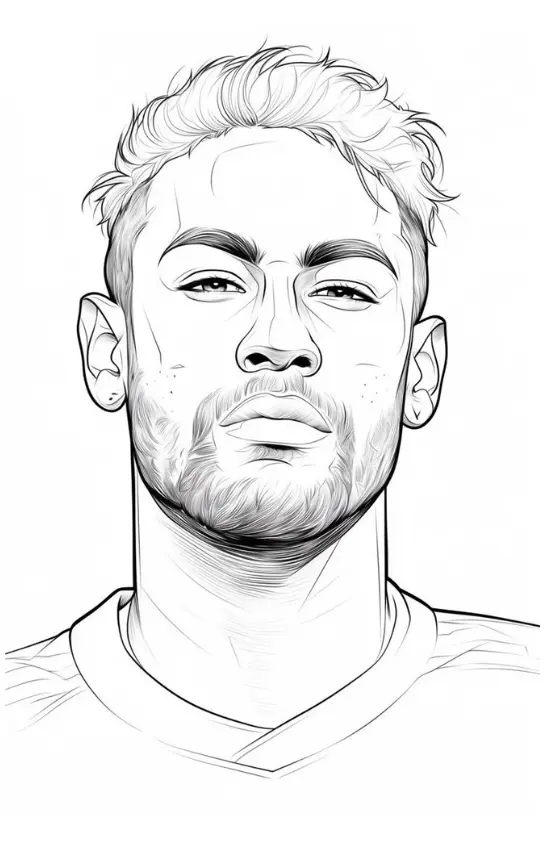 Neymar Coloring Pages – 011