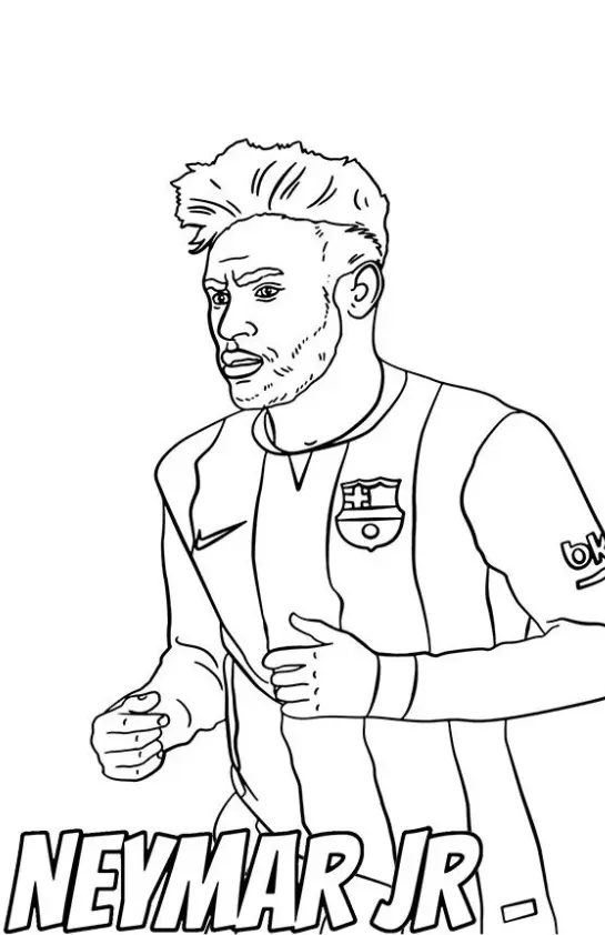 Neymar Coloring Pages – 012