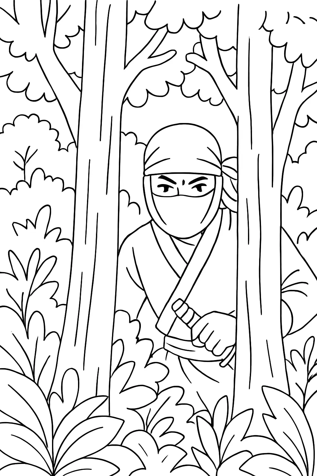 Ninja Coloring Pages – 011