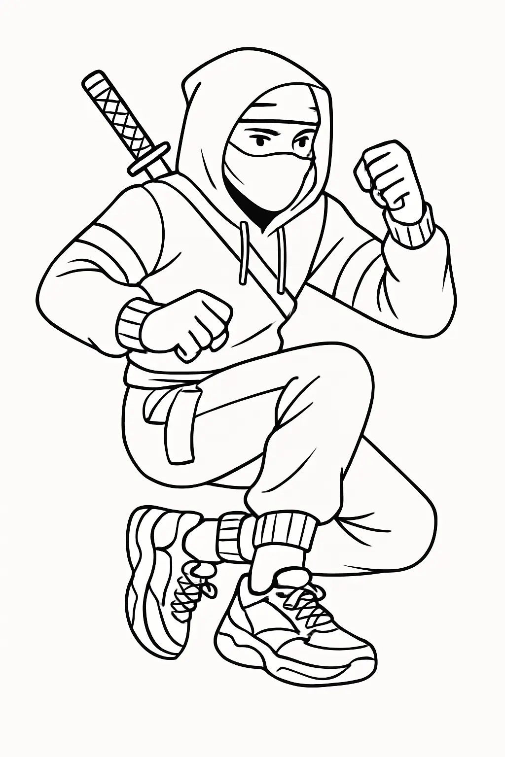 Ninja Coloring Pages – 012