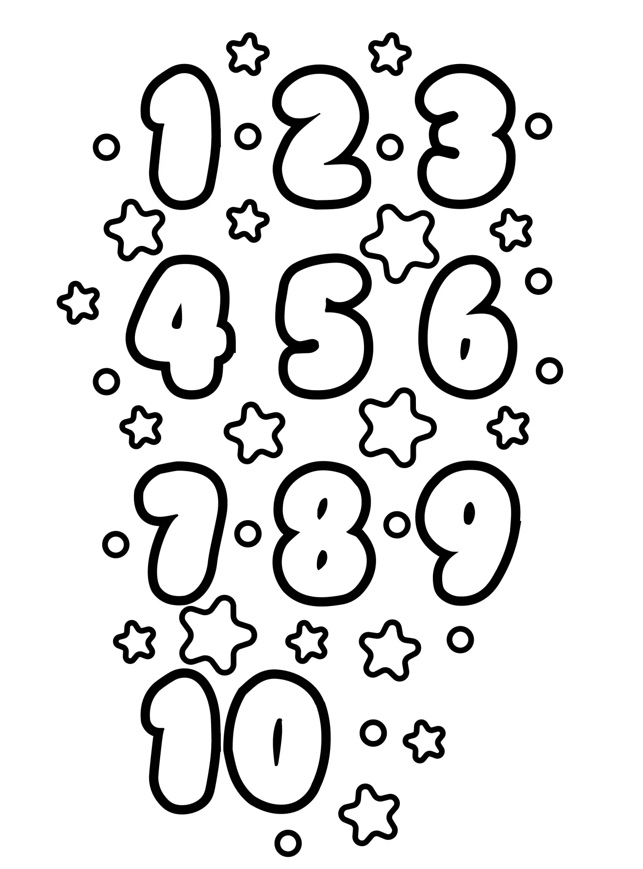 Numbers Coloring Pages – 010