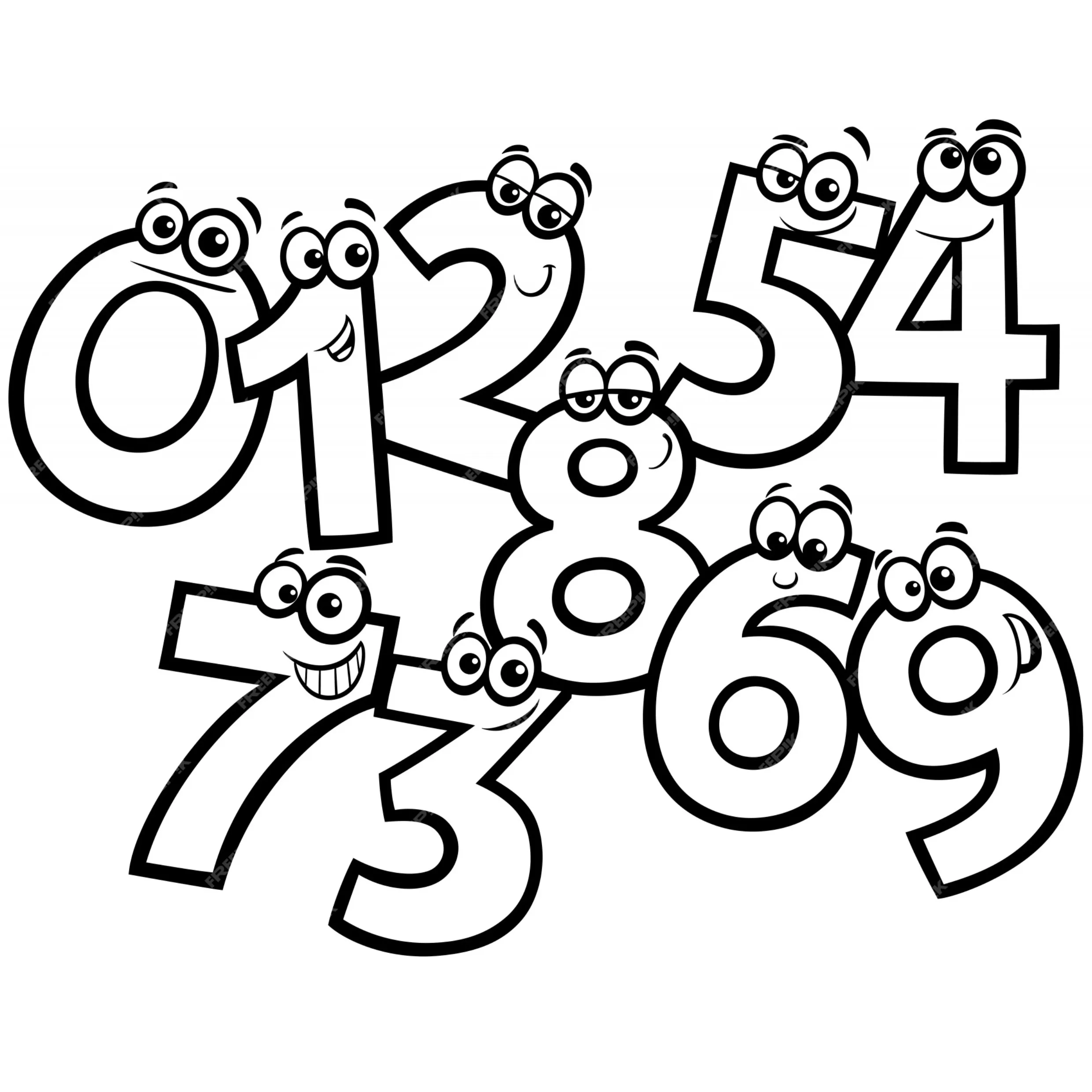 Numbers Coloring Pages – 017