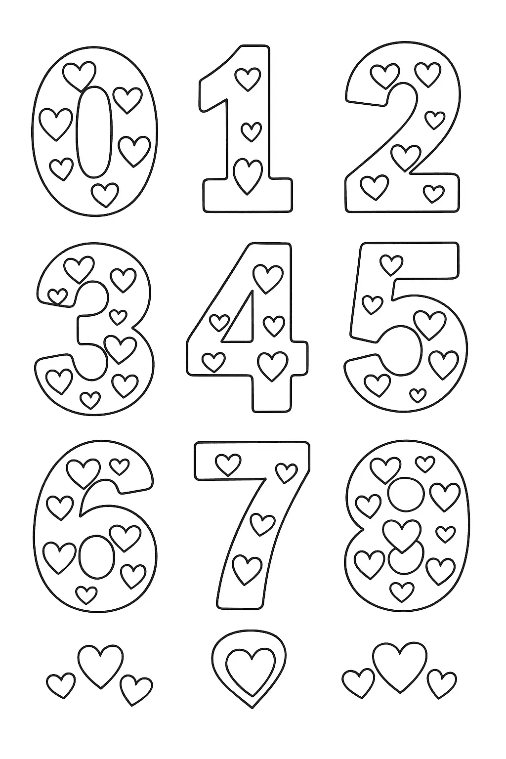 Numbers Coloring Pages – 019