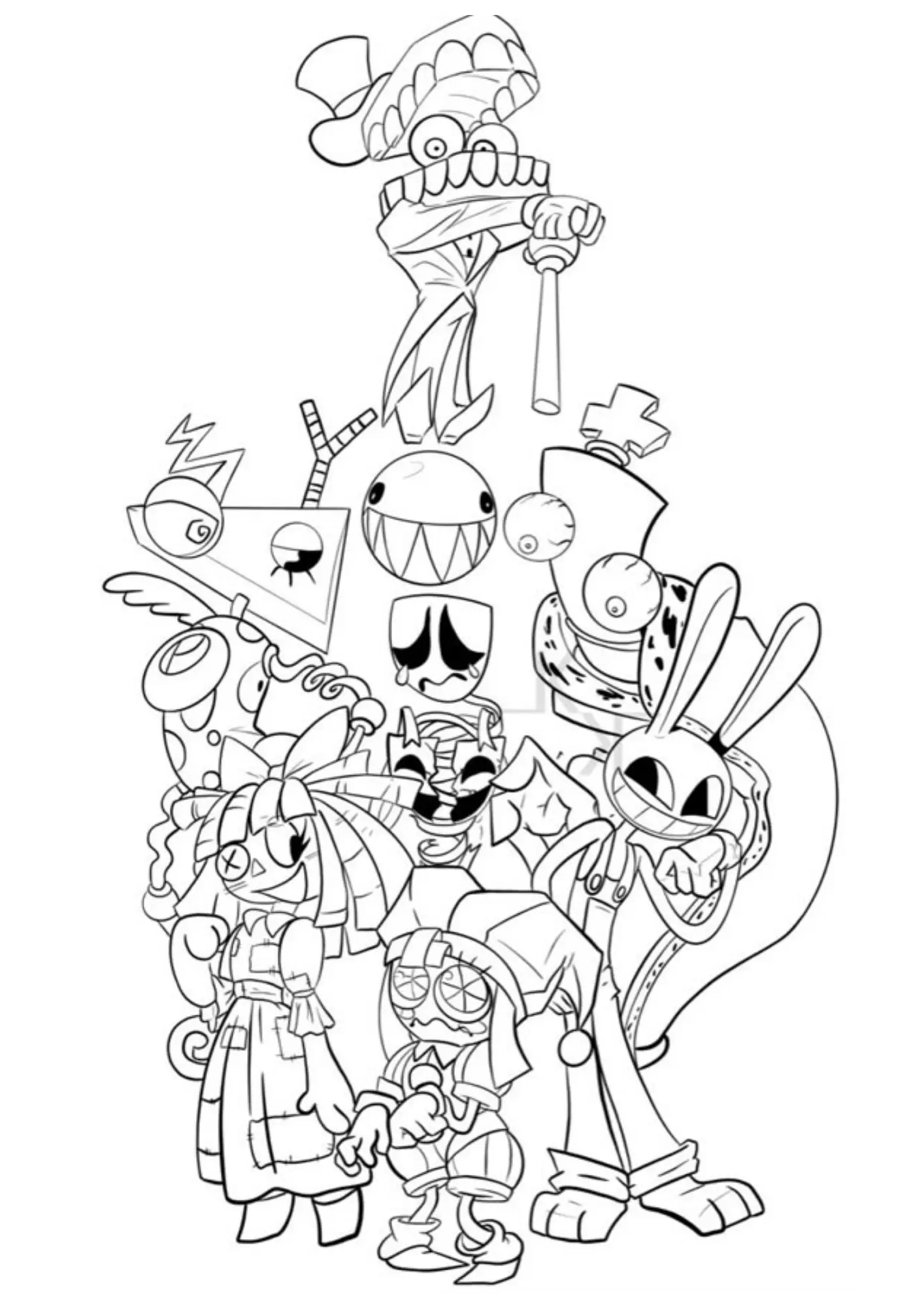 O Incrivel Circus Digital Coloring Pages – 015