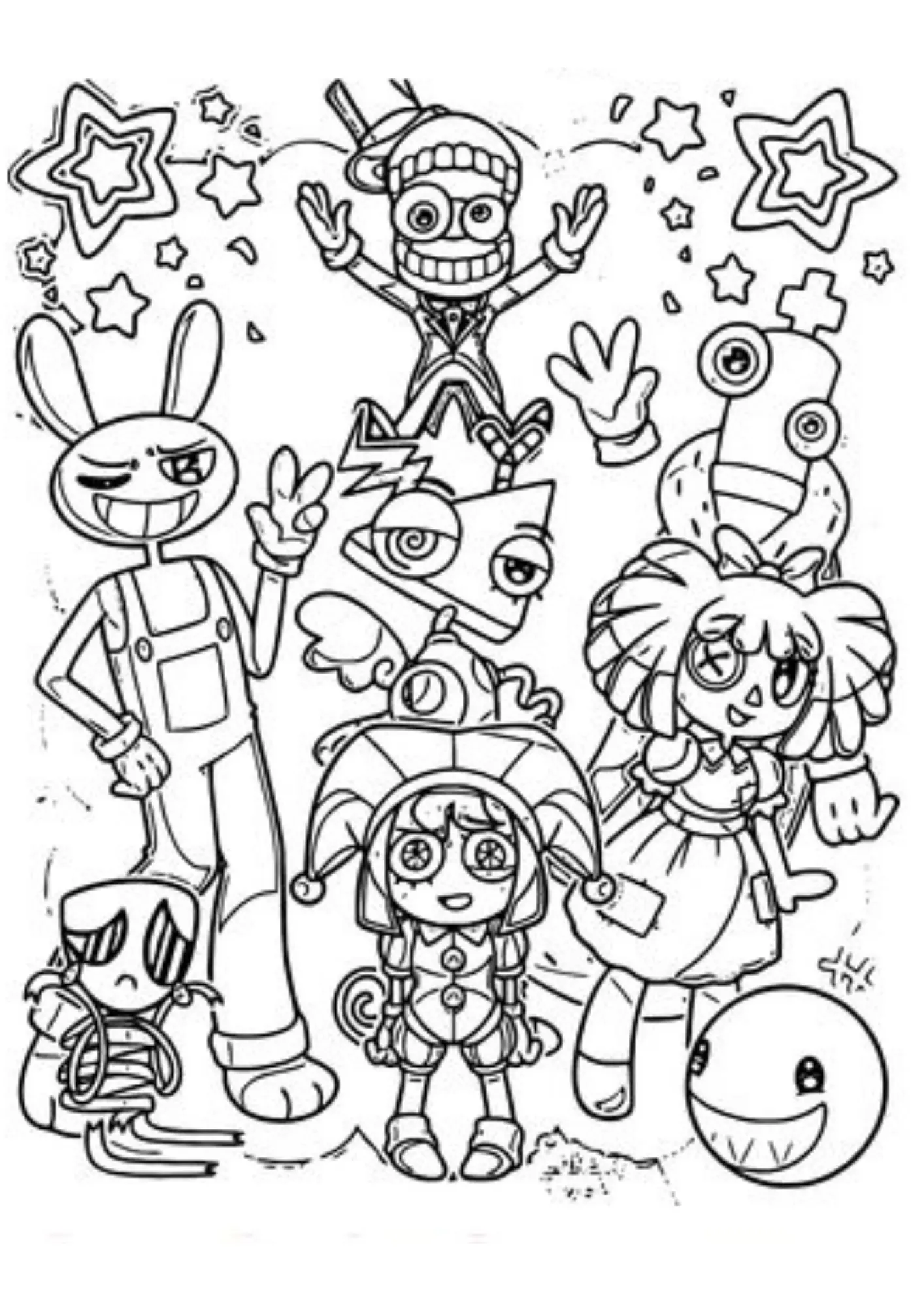 O Incrivel Circus Digital Coloring Pages – 016