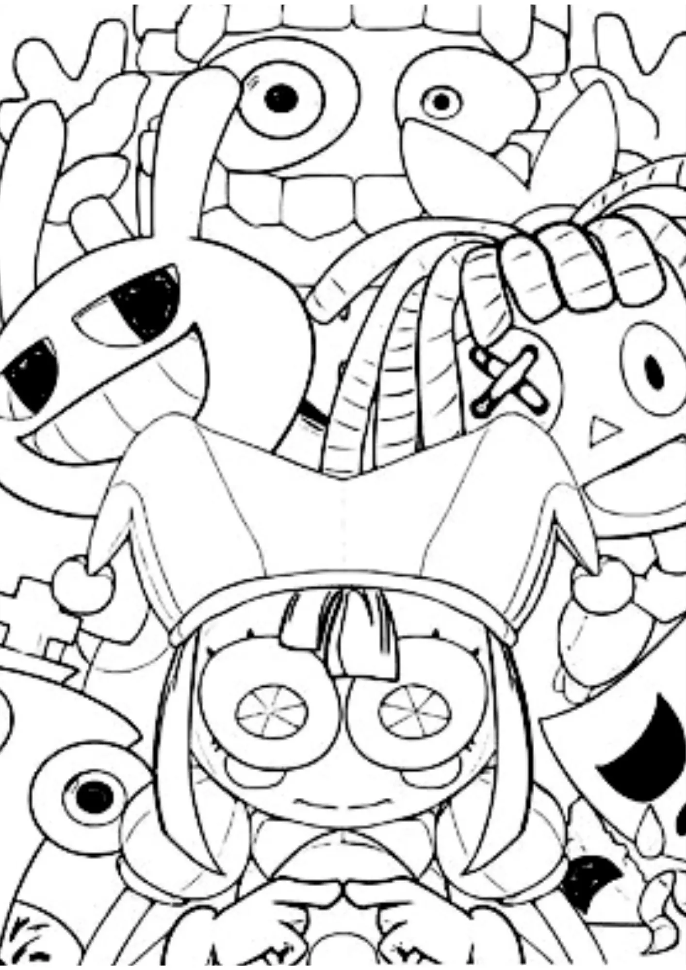 O Incrivel Circus Digital Coloring Pages – 017