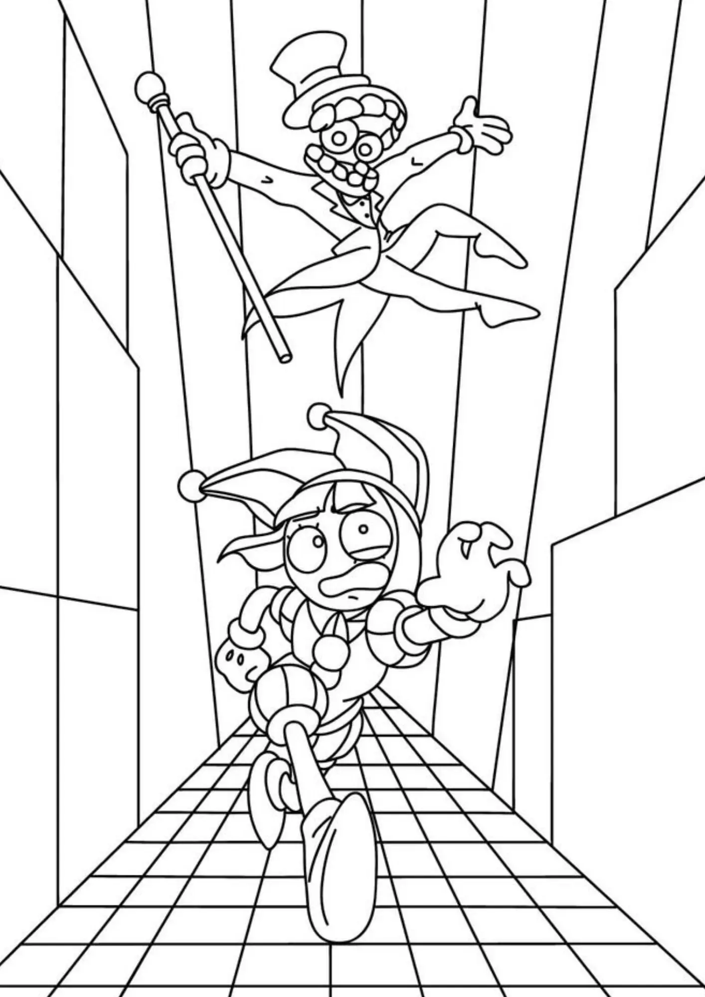 O Incrivel Circus Digital Coloring Pages – 024