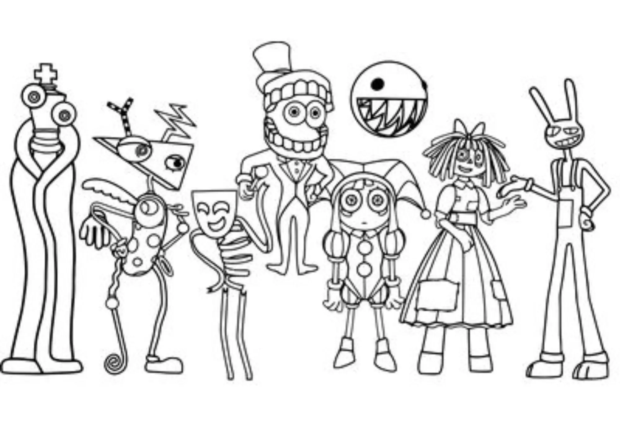 O Incrivel Circus Digital Coloring Pages – 035
