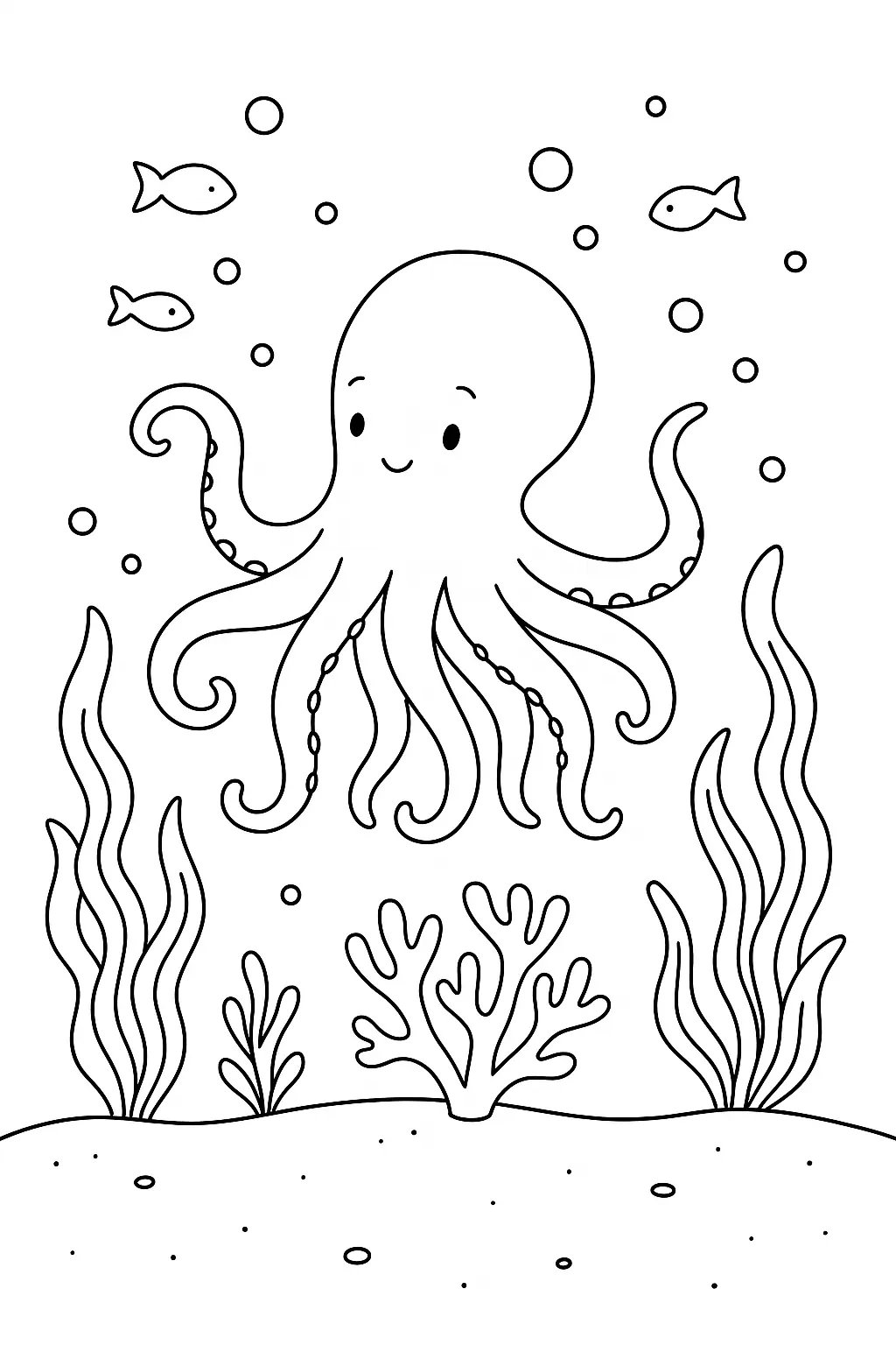 Octopus Coloring Pages – 015