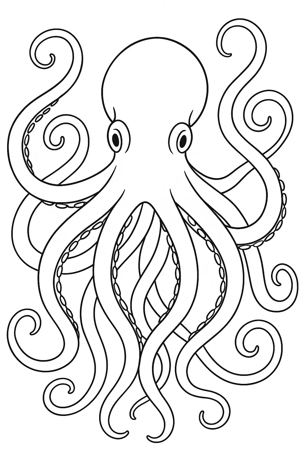 Octopus Coloring Pages – 017