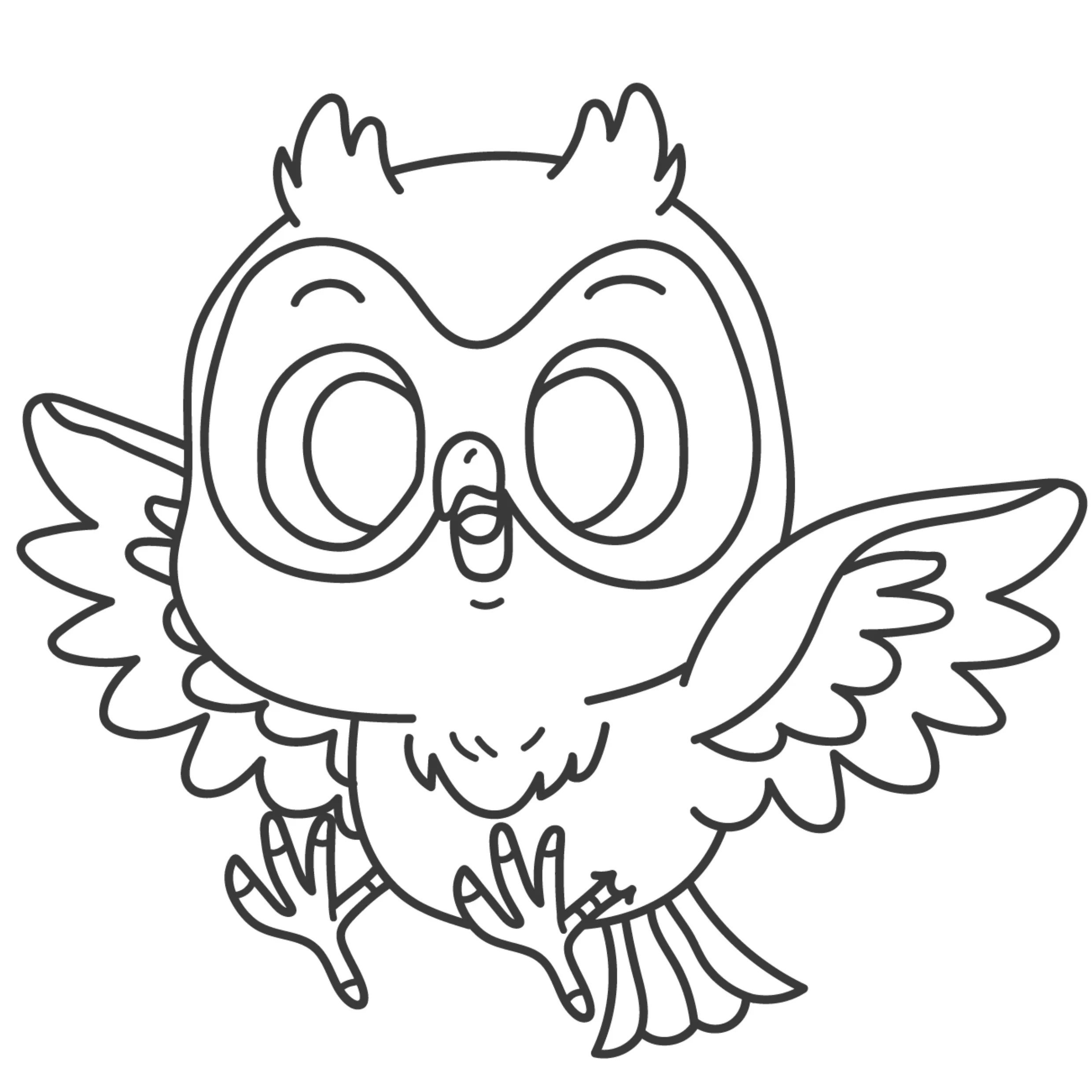 Owls Coloring Pages – 040