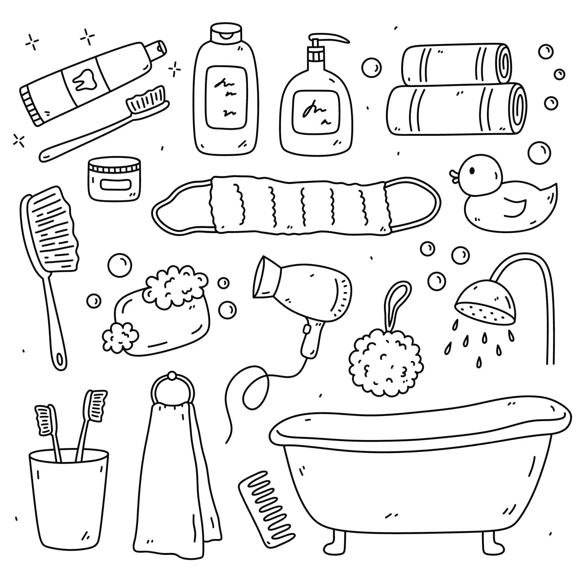Paper Duck Coloring Pages – 007