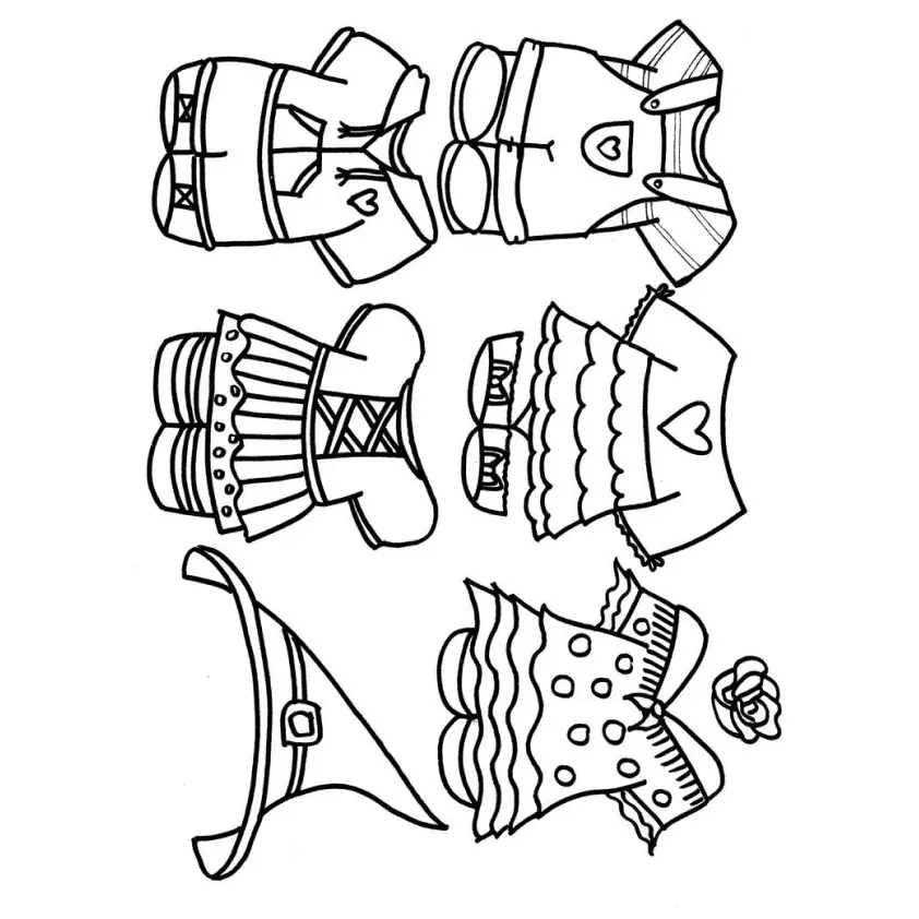 Paper Duck Coloring Pages – 012