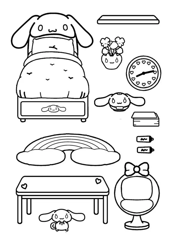 Paper Duck Coloring Pages – 019