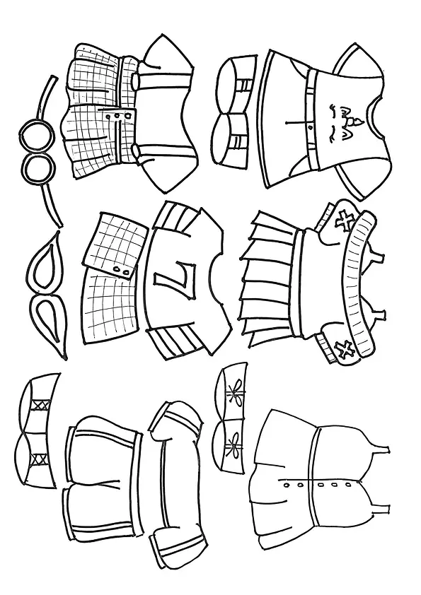 Paper Duck Coloring Pages – 024