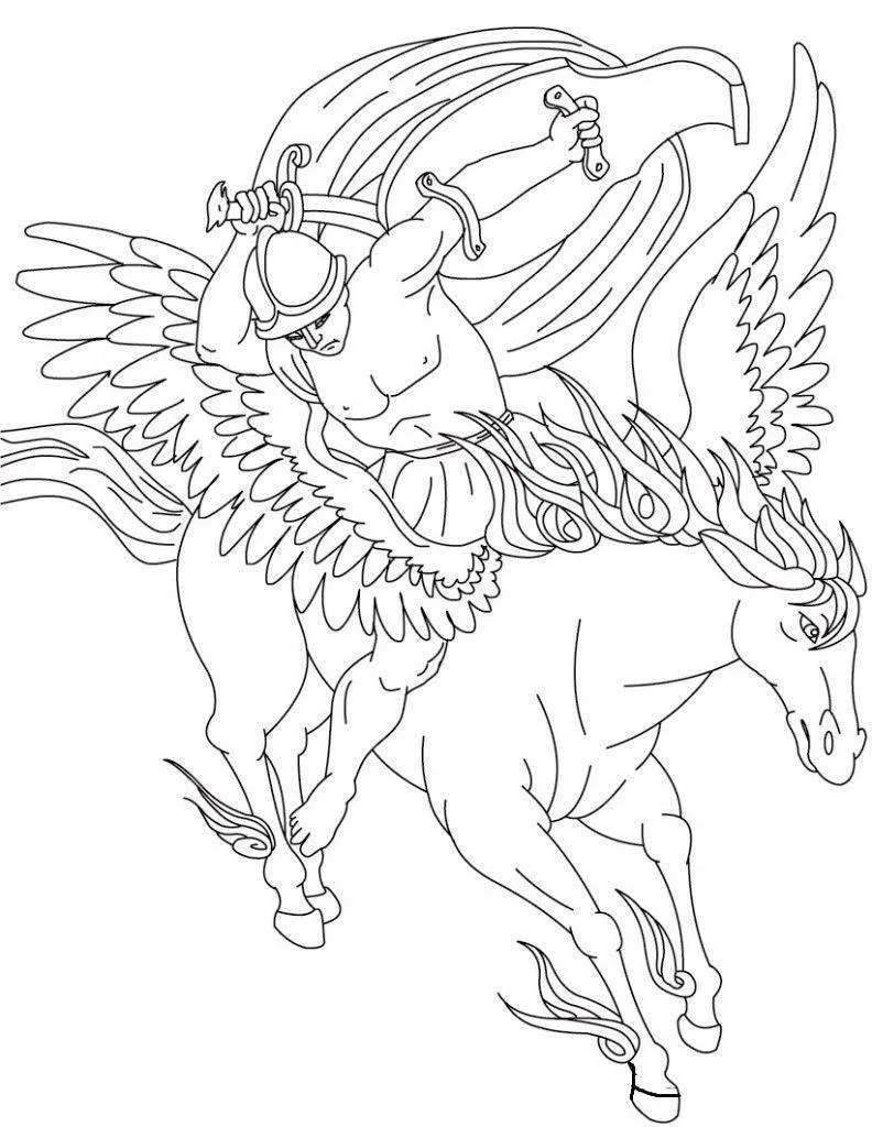 Pegasus Coloring Pages – 011