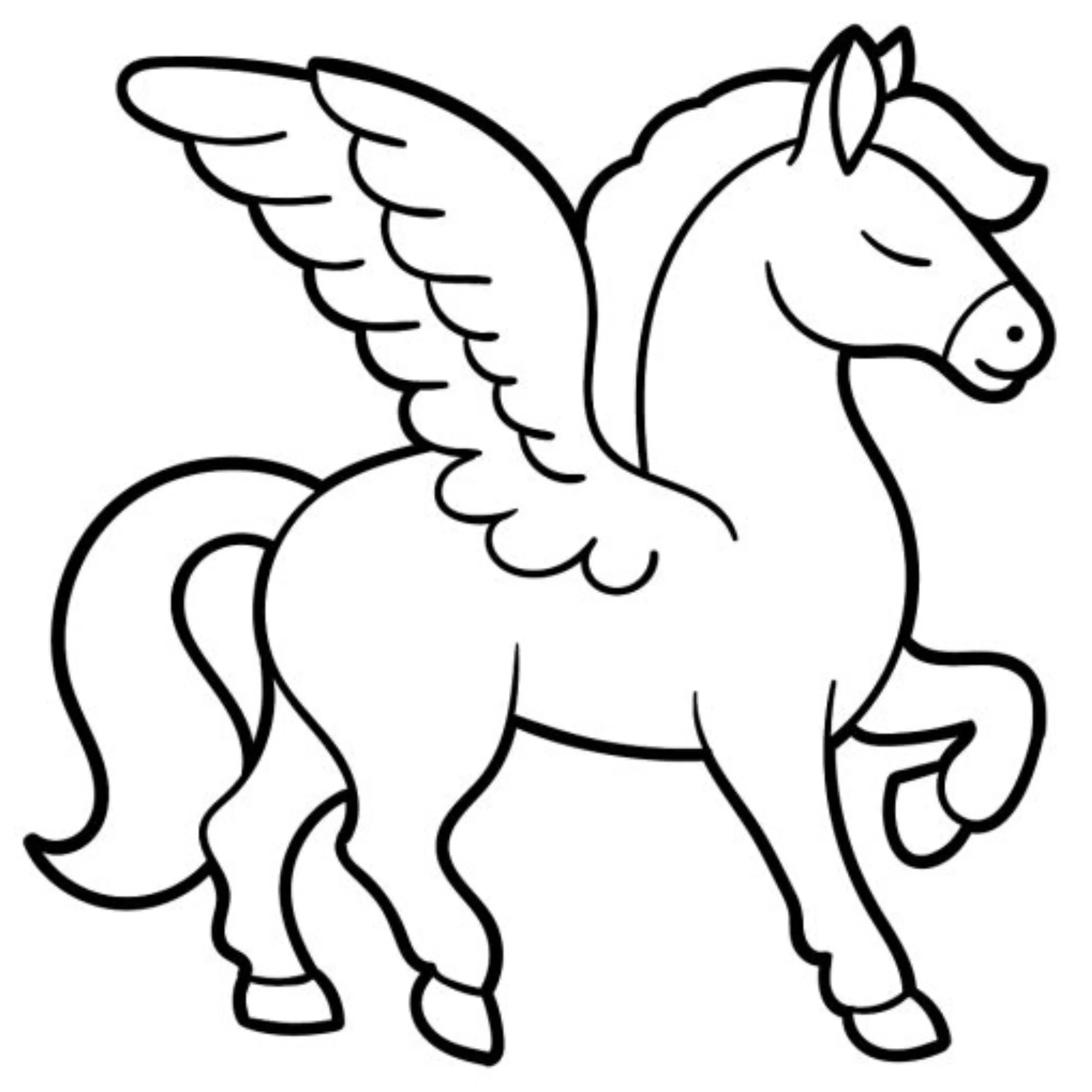 Pegasus Coloring Pages – 018