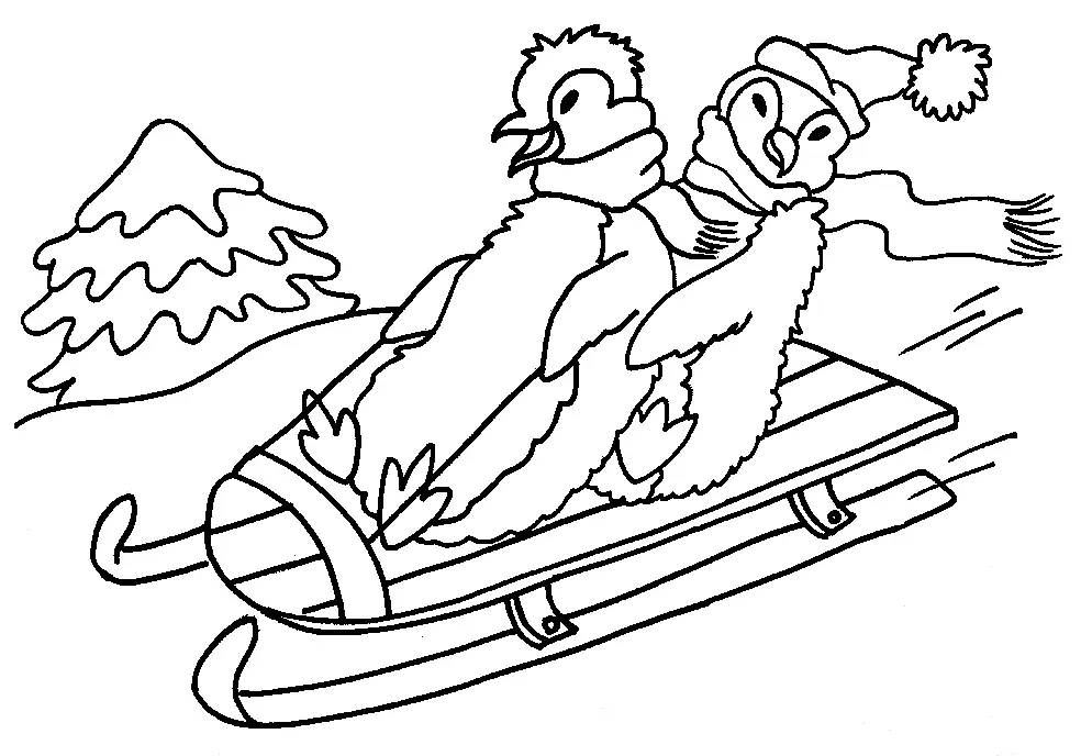 Penguins Coloring Pages – 007