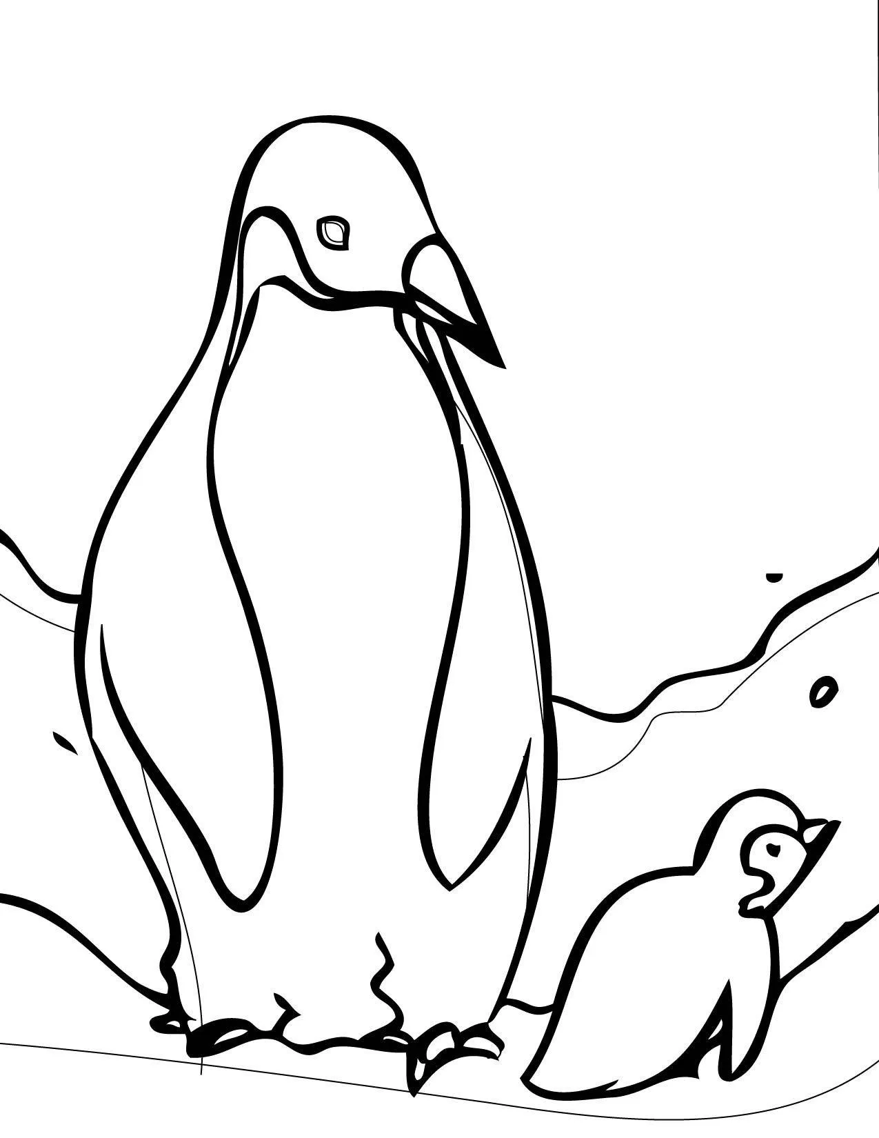 Penguins Coloring Pages – 010