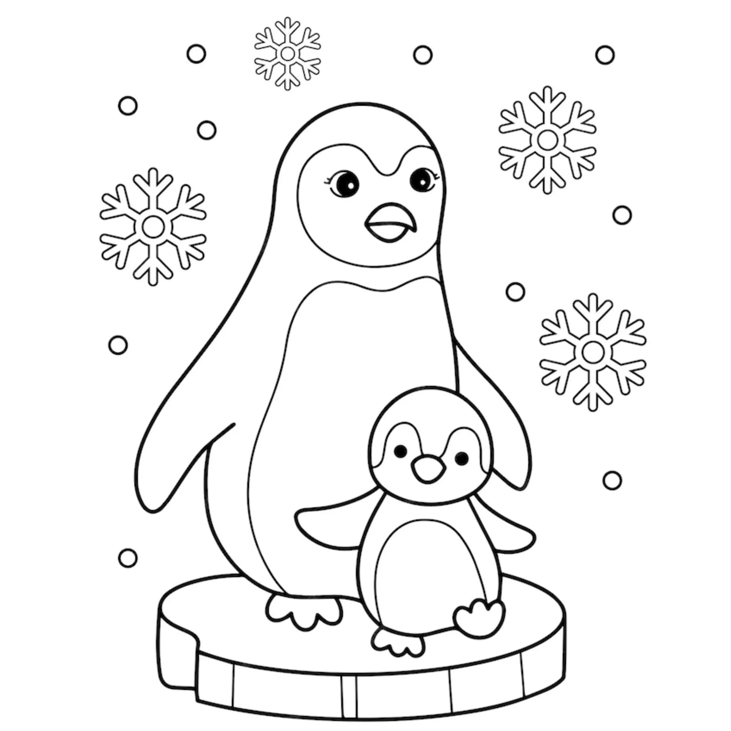 Penguins Coloring Pages – 020
