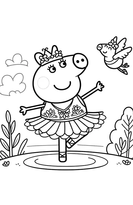 Peppa Pig Coloring Pages – 026