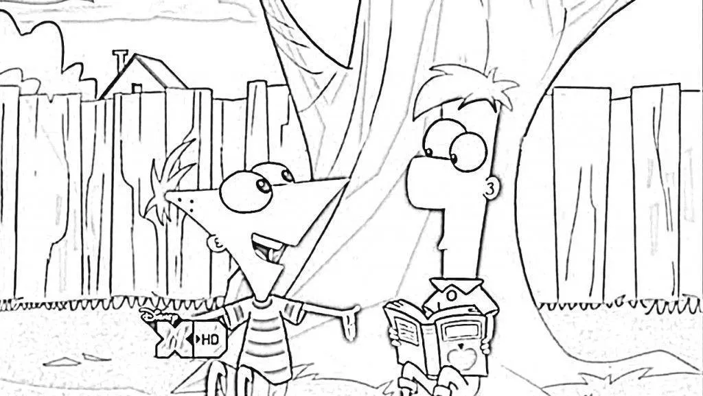 Phineas And Ferb Coloring Pages – 007