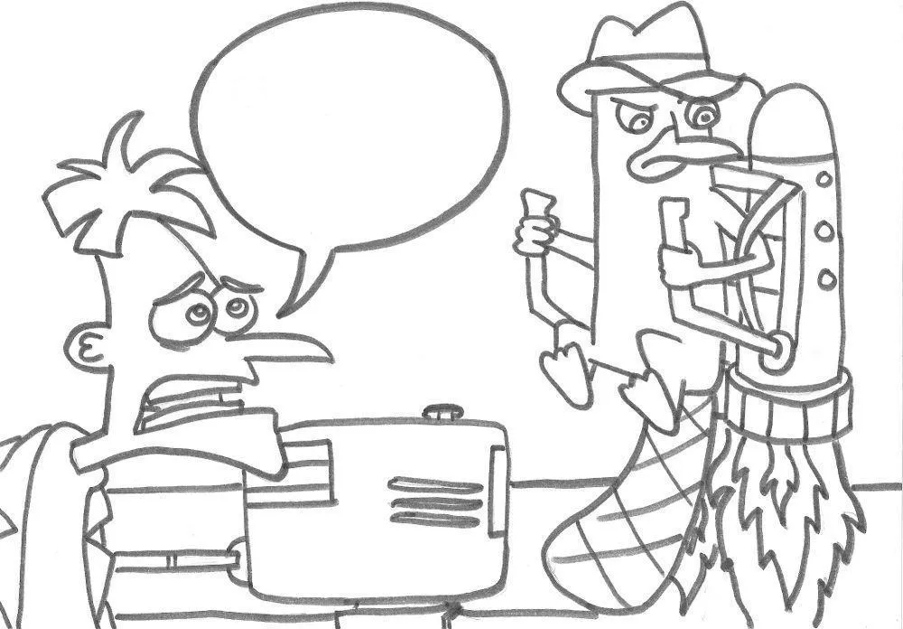 Phineas And Ferb Coloring Pages – 015