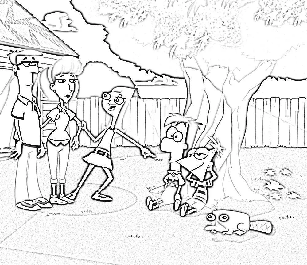 Phineas And Ferb Coloring Pages – 016