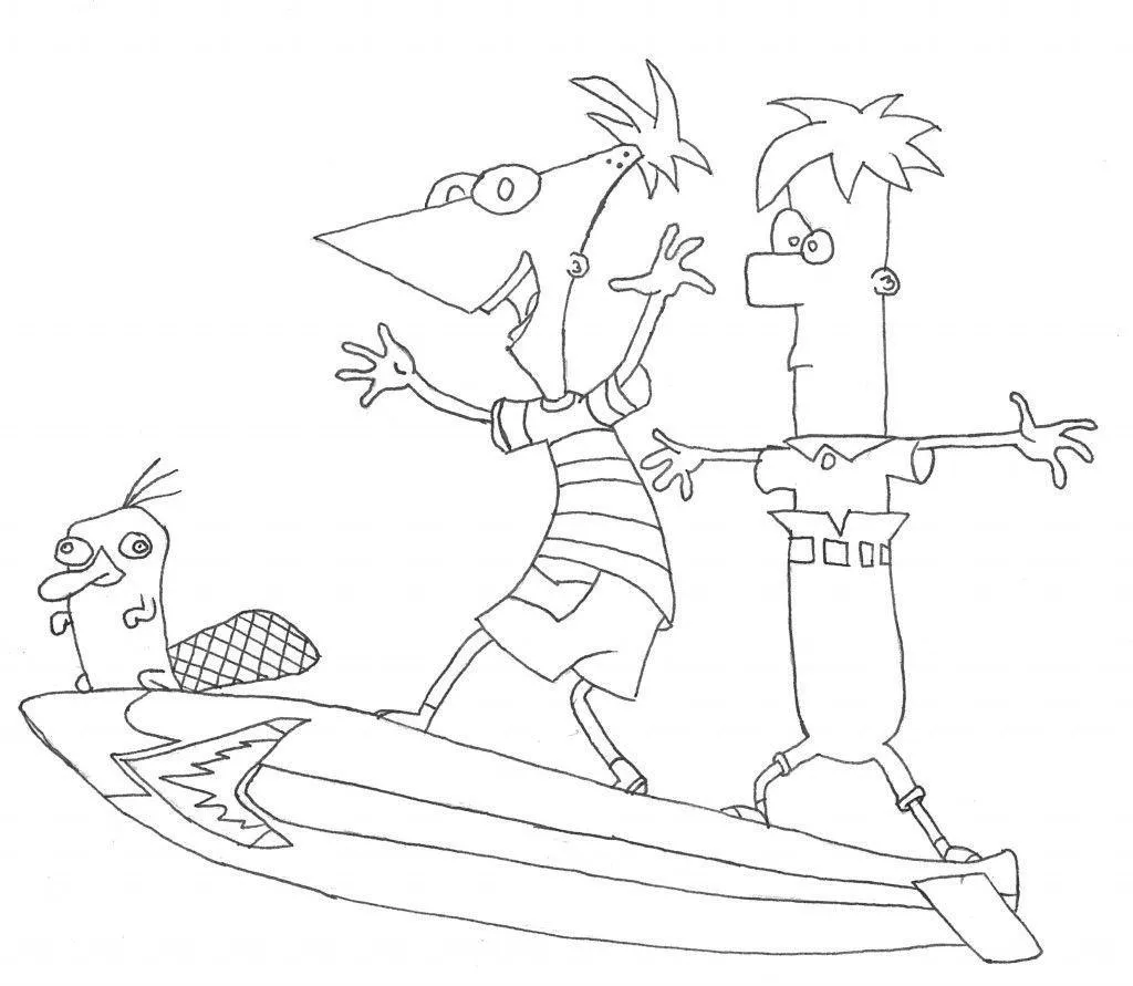 Phineas And Ferb Coloring Pages – 018