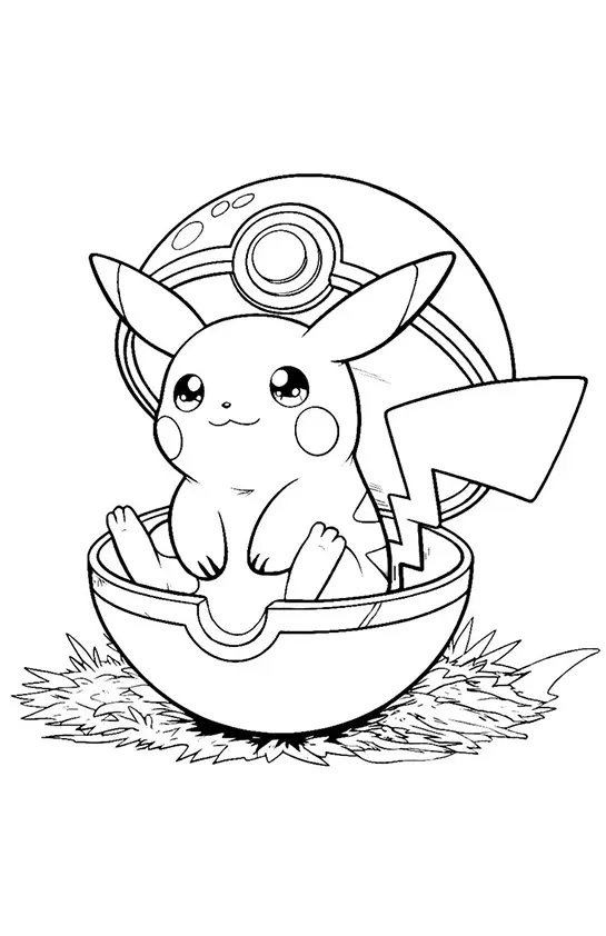 Pikachu Coloring Pages – 018
