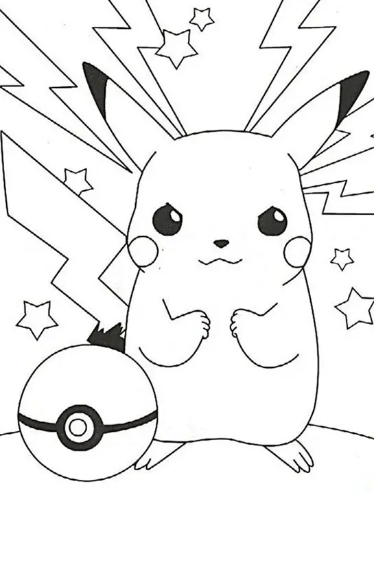Pikachu Coloring Pages – 021