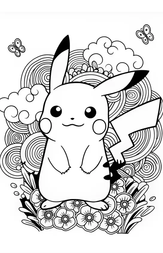 Pikachu Coloring Pages – 022
