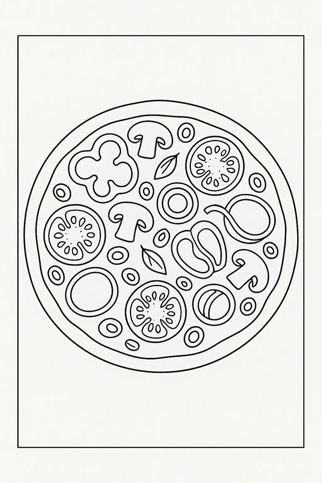 Pizza Coloring Pages – 008