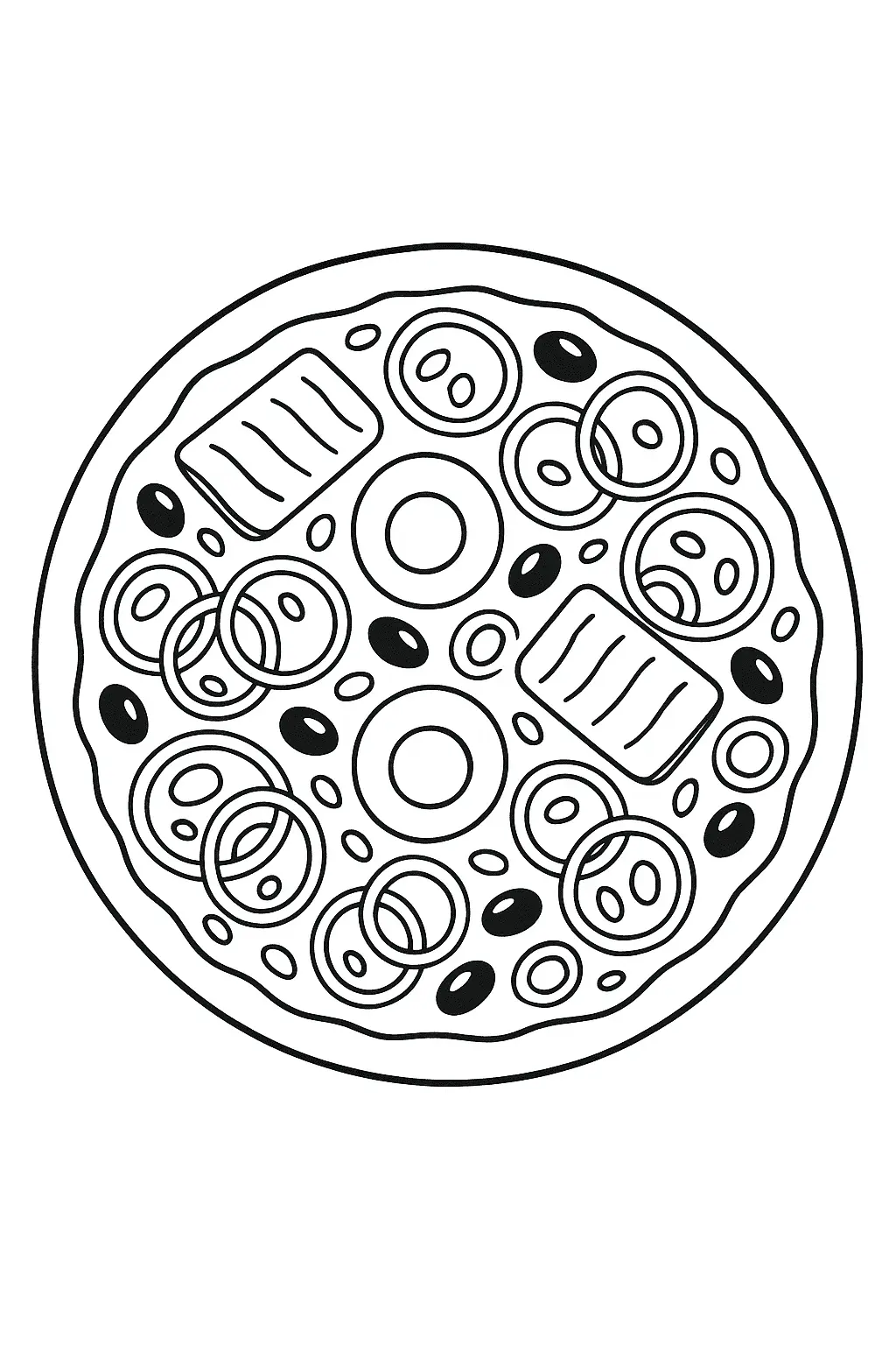 Pizza Coloring Pages – 012