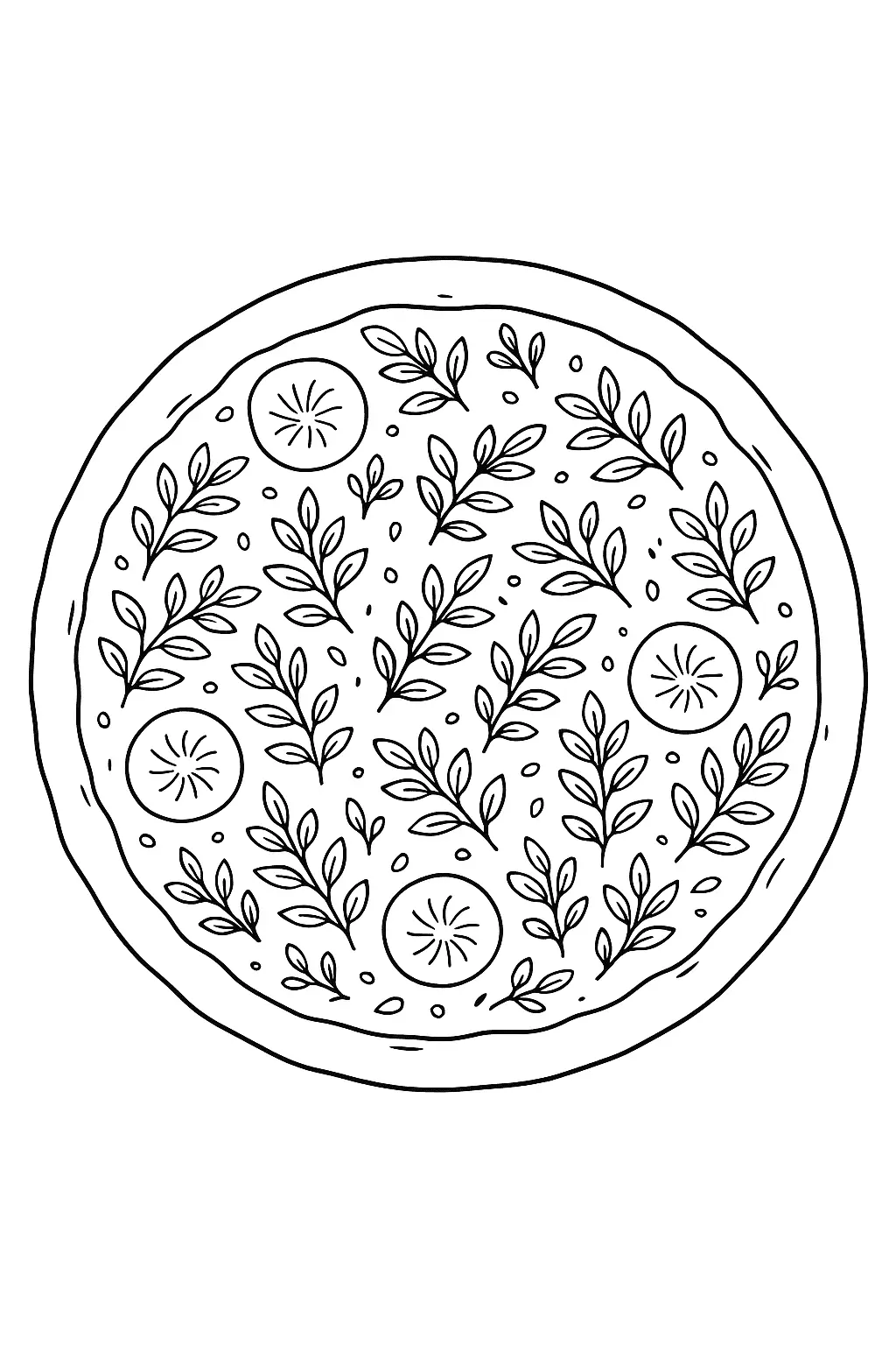 Pizza Coloring Pages – 023