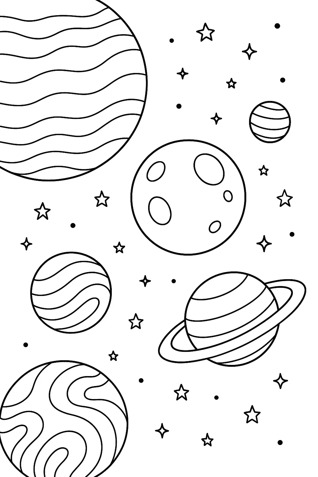 Planets Coloring Pages – 006