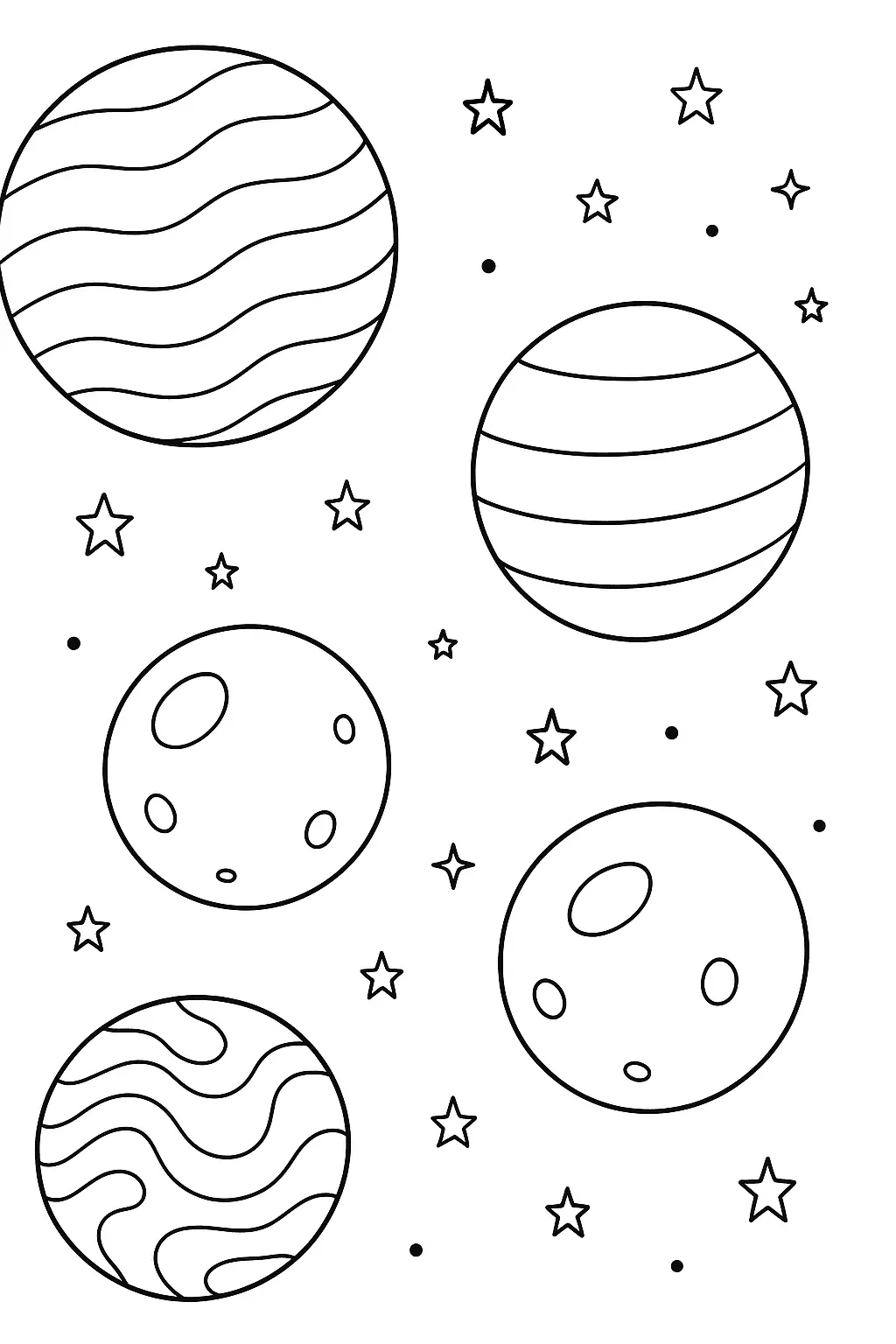 Planets Coloring Pages – 007