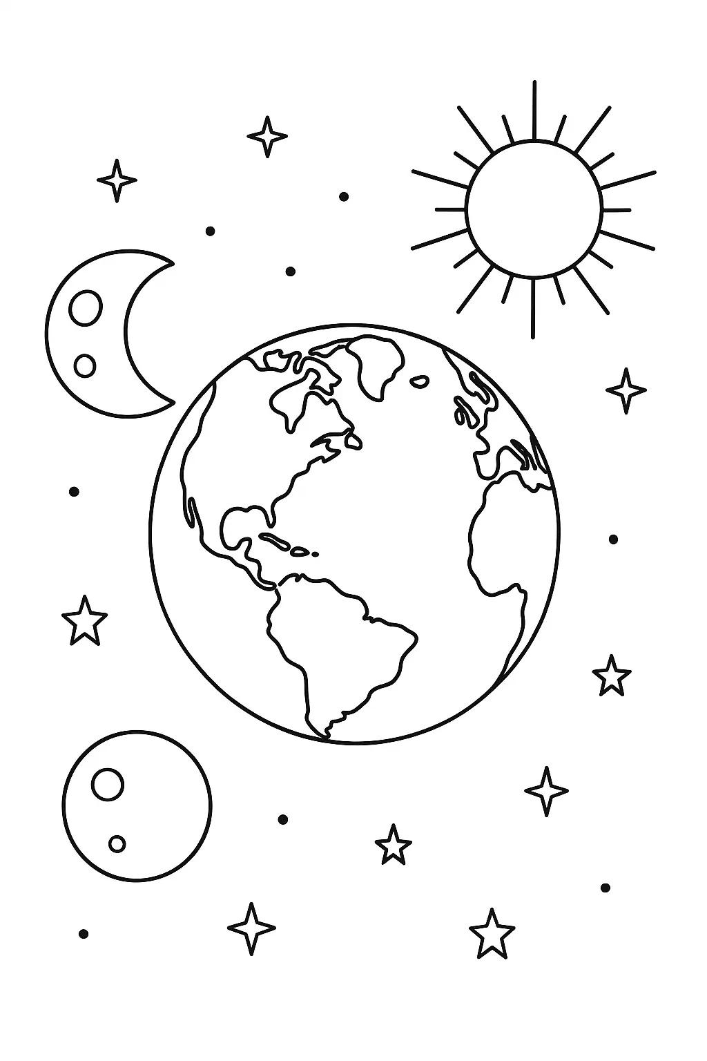 Planets Coloring Pages – 008