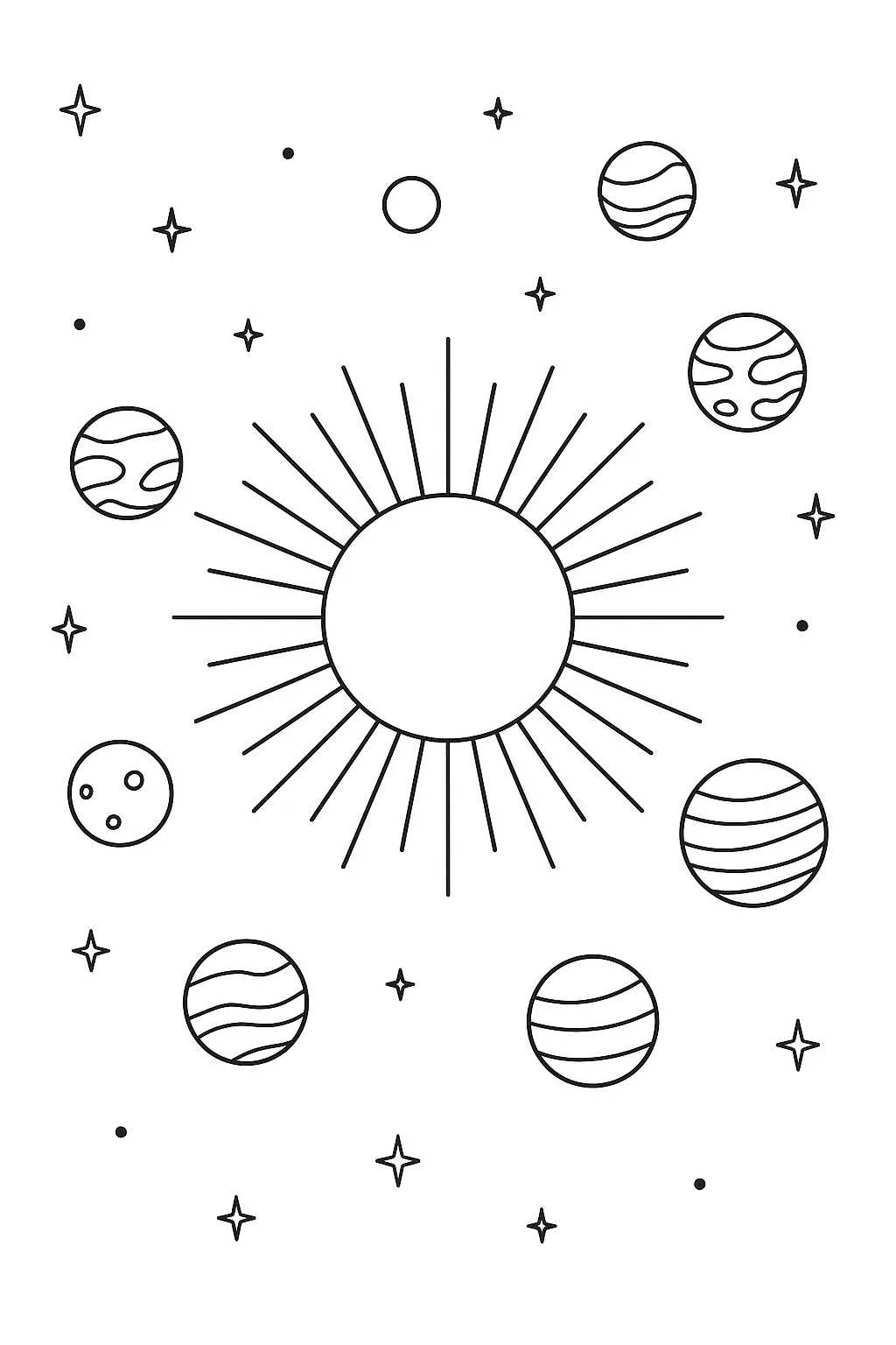 Planets Coloring Pages – 010