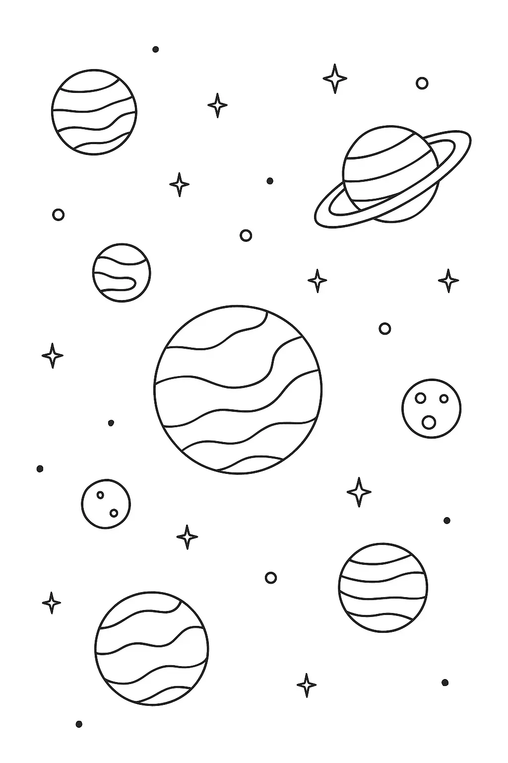 Planets Coloring Pages – 011