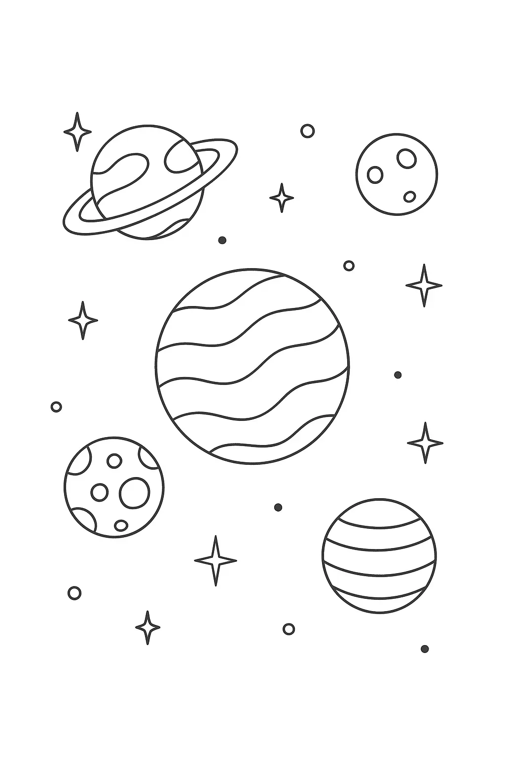 Planets Coloring Pages – 013