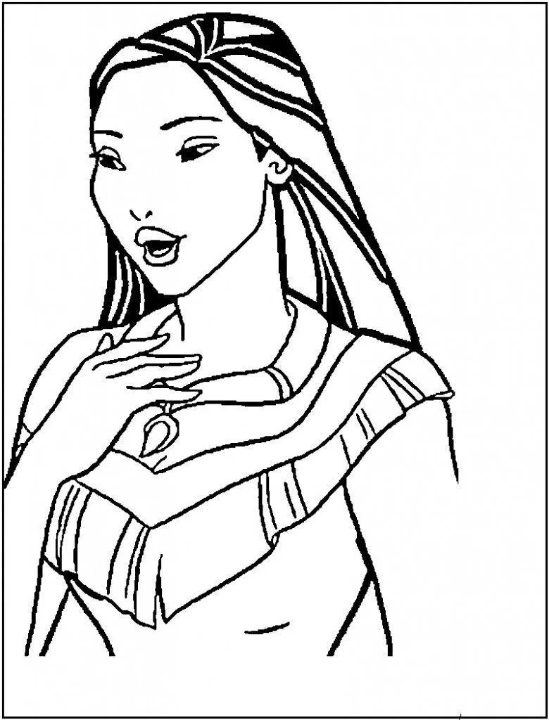 Pocahontas Coloring Pages – 008