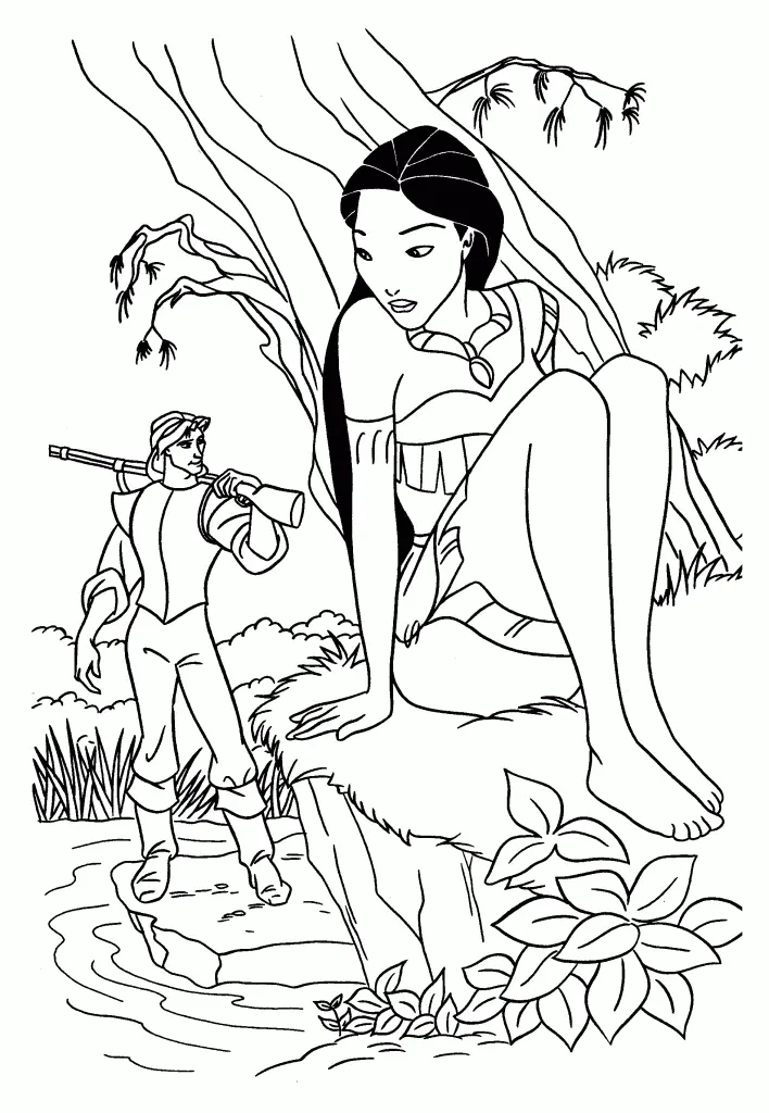 Pocahontas Coloring Pages – 014
